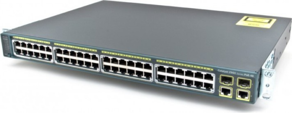 SWITCH CISCO WS-C2960-48PST-L 48-Ports 10/100 (2) 1G SFP POE 2 x 1000BASE-T w/ Rkmnts