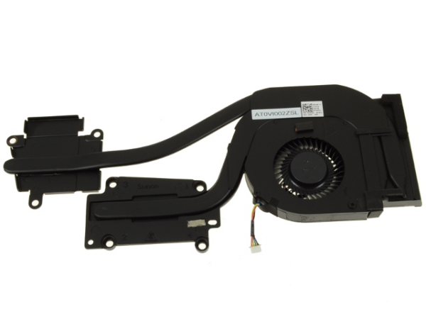 CPU COOLING FAN & HEATSINK ASSEMBLY FOR NB DELL LATITUDE E6540 (AMD RADEON GRAPHICS)