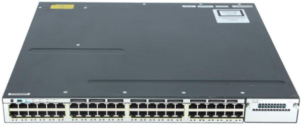 SWITCH CISCO WS-C3750X-48P-S 48-Ports Gigabit (4) 1G SFP POE+ 48 /w 1xPSU (C3KX-PWR-350WAC) w/ Rkmnts
