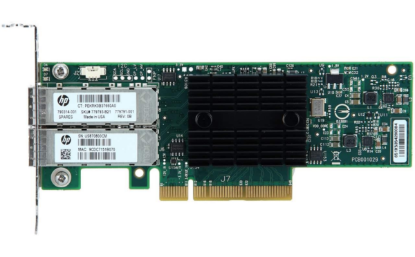 NIC HP 546SFP+ 2-ports 10GB PCI-E x8 F.P.