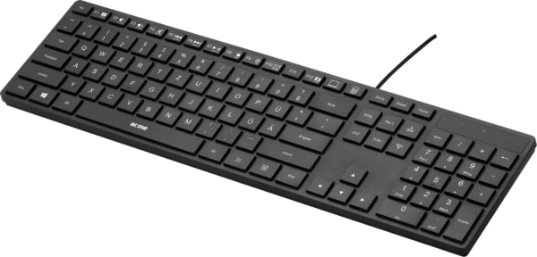 Acme KS07 Keyboard Wired USB Black German NEW